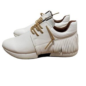 Shu Shop Pepa Fringe Sneakers White Tan Women’s Size 11